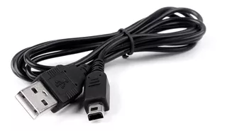 Cable Usb Carga Nintendo 3ds 1 Metro Negro Ade Ramos