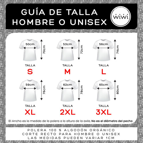 Polera Pulp Fiction Chart Peliculas Algodón Orgánico Wiwi