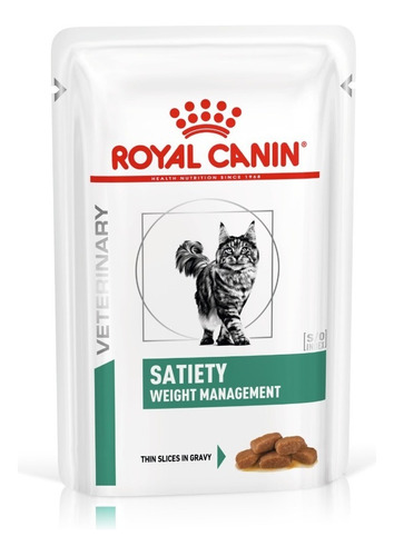 Alimento Úmido Royal Canin Gato Veterinary Satiety Sachê 85g