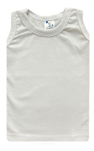 Remera Musculosa De Algodon Lisa Bebe Talles 1 Al 6