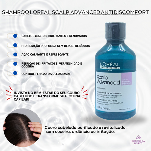 Shampoo Loreal Scalp Anti Discomfort 300ml - Profissional
