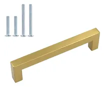 Comprar Tiradores Dorados Para Armarios (128mm) 25 Unidades