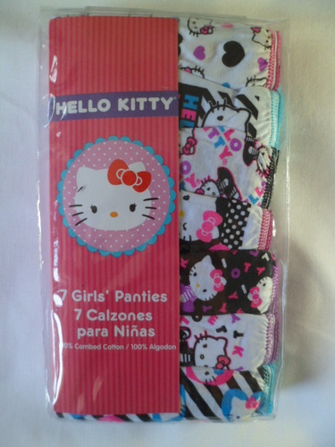 Kit 7 Blumers Sanrio Hello Kitty   Niña 4 Y 6 Años