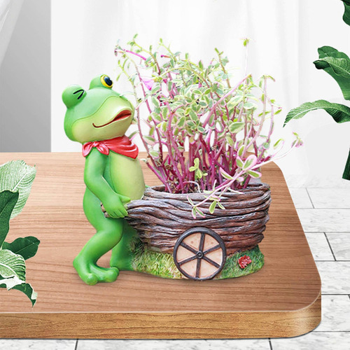 Nuevo Maceta Con Forma De Rana, Contenedor De Plantas ,