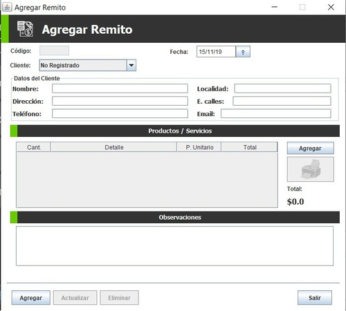 Software Programa Presupuestos Y Remitos
