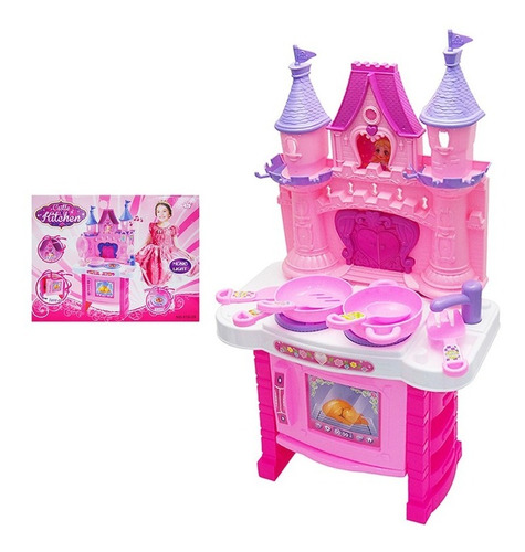 Imagen 3 de 3 de Cocinita Infantil Juguete Luz Y Sonido 2 En 1