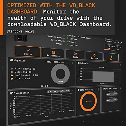 Wd_black D50 Game Dock, Rgb Con Conectividad Thunderbolt 3 -