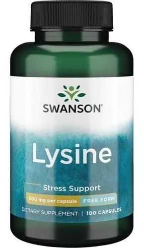 L Lysine Lisina Swanson Usa 500mg 100cap Envio Gratis