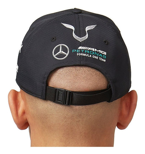 Imagen 3 de 9 de Gorra Lewis Hamilton Mercedes F1 Visera Curva Genuina 2022
