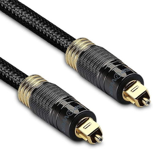 Fospower  Cable Toslink De Audio Optico Digital Bañado En 