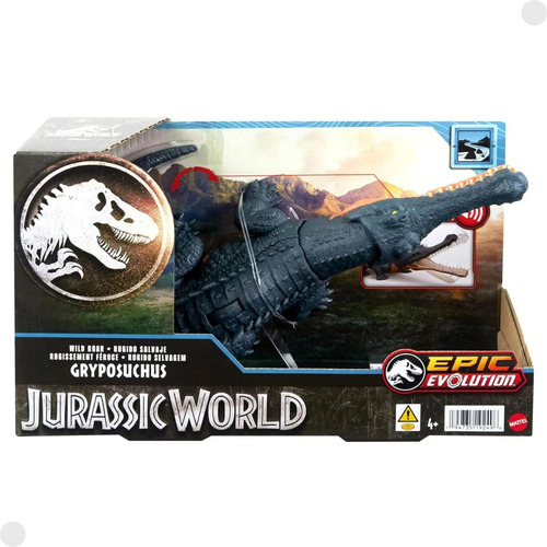 Muñeca Jurassic World de Gryposuchus con sonido rugiente Htk71 Mattel