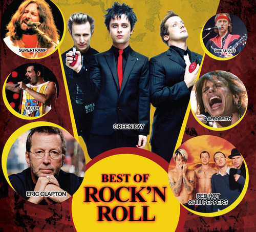 Cd Best Of Rockn Roll Green Day Aerosmith Queen E Muito Mais