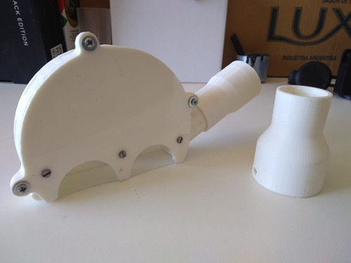 Acanaladora Para Amoladora De 4 Y 5 Pulgas Piso Y Pared. Blanco 60hz