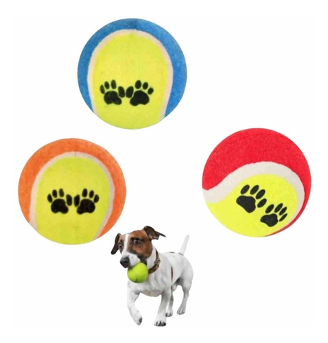 Pelotas De Tennis Juguete Interactivo Para Mascotas Pack 3