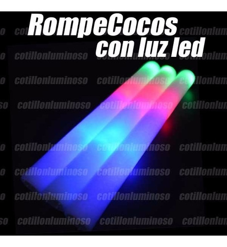 Imagen 4 de 9 de Nuevo Rompecocos Luminoso 25 Barras Goma Esmpuma Cotillon