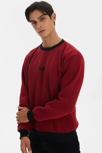 MOLETOM GOLA CARECA CASUAL POLO WEAR VERMELHO MéDIO G VERMELHO MéDIO