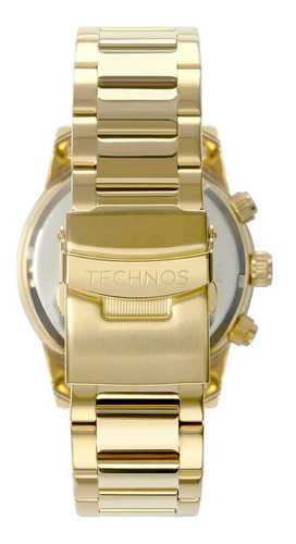 Relógio Masculino Technos Grandtech Dourado Original Nf
