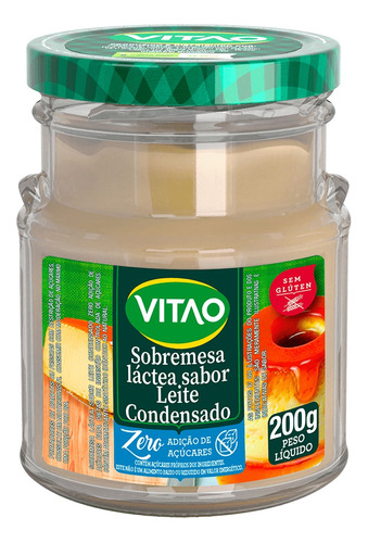 Sobremesa Láctea Leite Condensado Vitao Vidro 200g