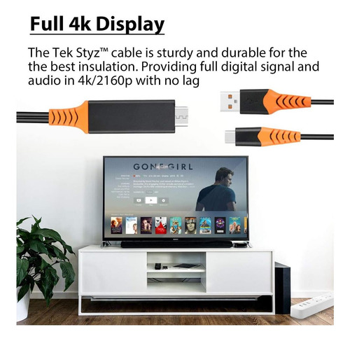 Tek Styz Pro Usb-c Hdmi Compatible Con Sony Xperia Xa2 Plus