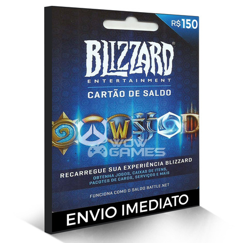 World Of Warcraft Cartão R$150 Reais Battle.net Blizzard Wow