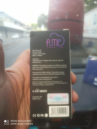 Imagen 2 de 9 de Fume Infinity 3500 Puff Qrjoy