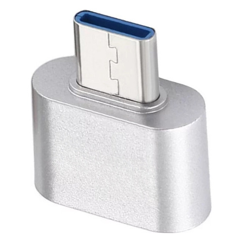 Kit 2 Adaptadores Otg Usb-c A Usb-a Multifuncional Plata