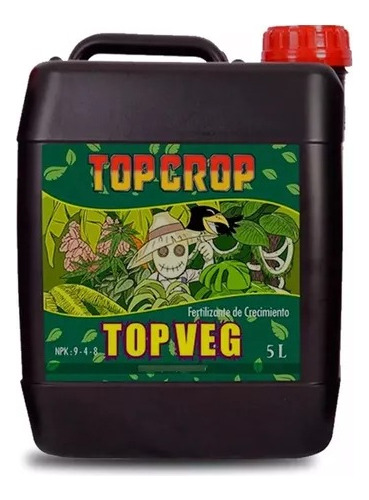 Fertilizante Top Veg 5lt Top Crop Estimulador De Crecimiento