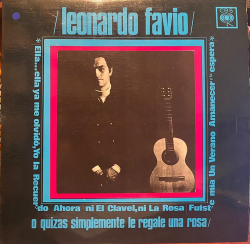 Disco Lp - Leonardo Favio / Leonardo Favio. Album (1970)