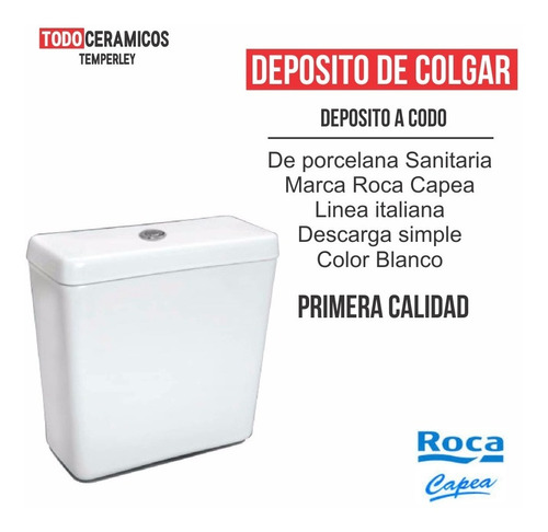 Deposito De Colgar A Codo Loza Capea Roca Temperley