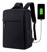 Comprar Mochila Porta Notebook Pierre Cardin Candado Usb Reforzada Color Negro Diseño De La Tela Liso