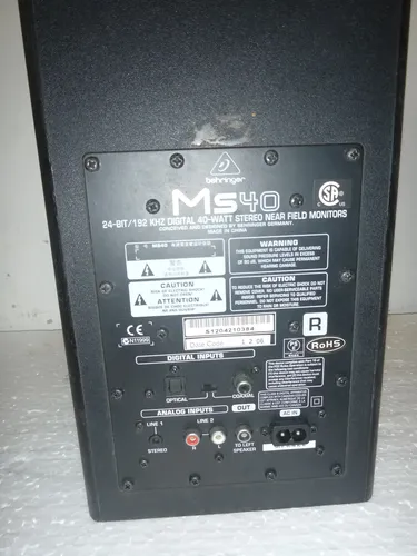 Monitor De Referência Ms40 Ativo 40w Behringer | MercadoLivre