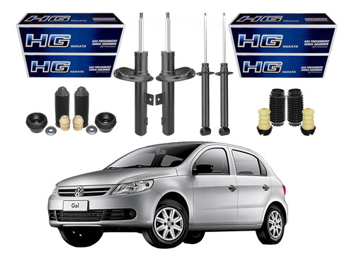 Kit Amortecedor Dianteiro Traseiro Gol G5 1.6 2011