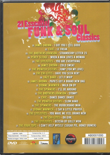 Dvd 21 Essential Funk E Soul Classics