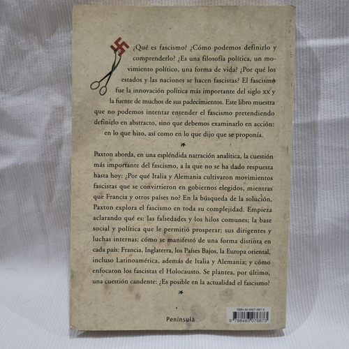 Imagen 3 de 9 de Anatomia Del Fascismo Robert O Paxton Peninsula