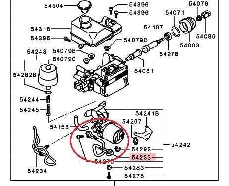 Imagem 5 de 5 de Chicote Da Bomba Modulo Abs Pajerio Full 2001 /mr527729