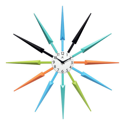 Infinity Instruments Celeste Starburst Reloj Pared Diseño