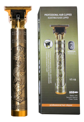 Maquina Para Cortar Cabello Rasuradora Perfiladora Cortadora Color Amarillo