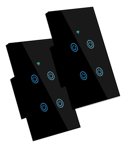 Conmutador Inteligente Pared Nexio 4 Botones Two Pack Wifi