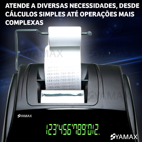 Calculadora Procalc Pr5400t Bobina Térmica Preta 12 Dígitos