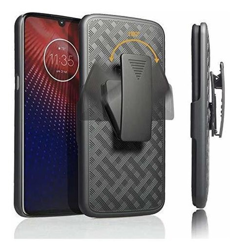 Funda Rigida Para Motorola Moto Z4 Play 2019 Color Negro