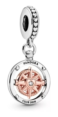 Charm Pandora Brújula Colgante Club2020 Rgold Plata Ale 925