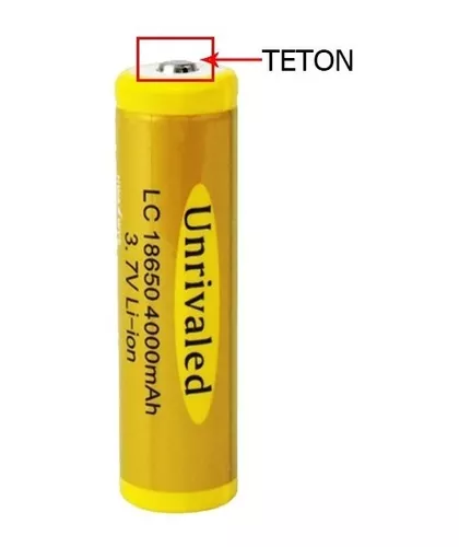 1 Bateria 18650 Litio Recargable 3.7v 3000 Mah Pila C/teton