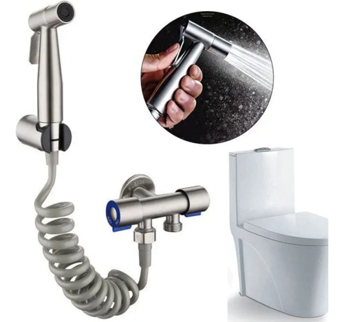 Ducha Bidet Multiusos Para Higiene Personal, Acero Inox 