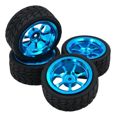 Paquete De 4 Llantas Y Rines De Coche Rc Llantas Para