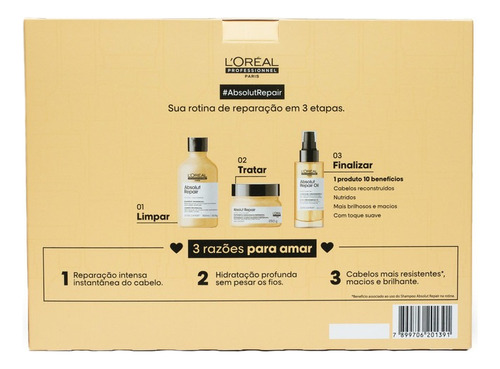 Kit Repair Shampoo Máscara E Óleo L´oréal Professionnel