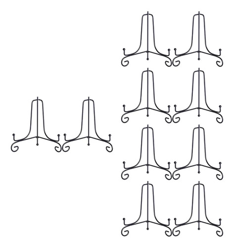 Soportes De Exhibición Forjados Con 10 Soportes Para Placas