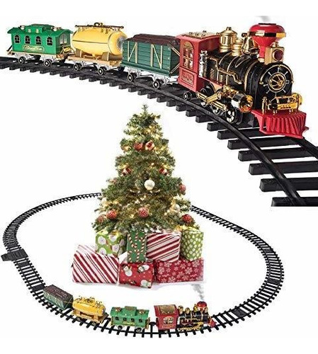 Prextex De Navidad Set-tren Alrededor Del Árbol De Navidad 
