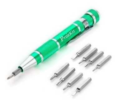 Set Destornillador Proskit Sd-9814 Bolsillo 9 Piezas Metal