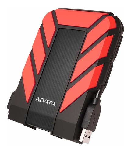 Imagen 2 de 3 de Disco duro externo Adata HD710 Pro AHD710P-1TU31 1TB rojo
