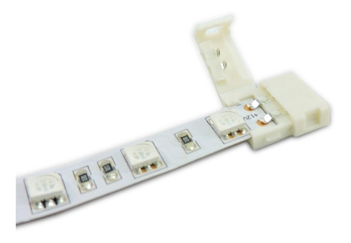 Conector Unión 2 pines Cinta a Cinta Acople tiras LED Monocolor 10mm SMD5050 5060 x10